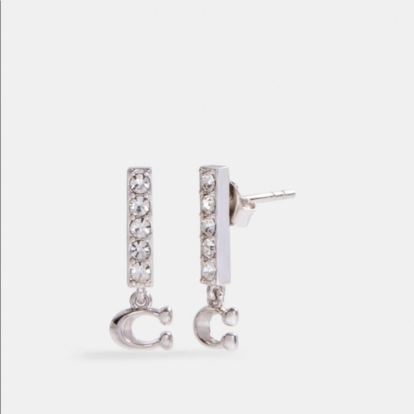 Coach bar stud earrings - Picture 1 of 1